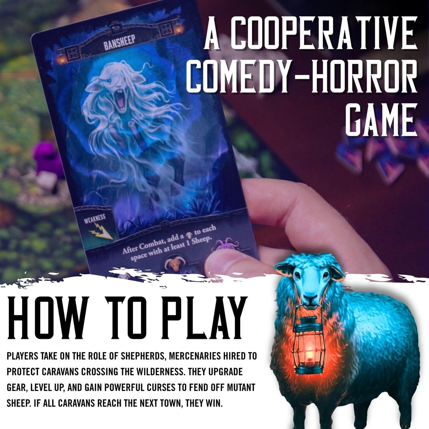 The Sheep Board Game - Juego de estrategia de comedia de terror coo...