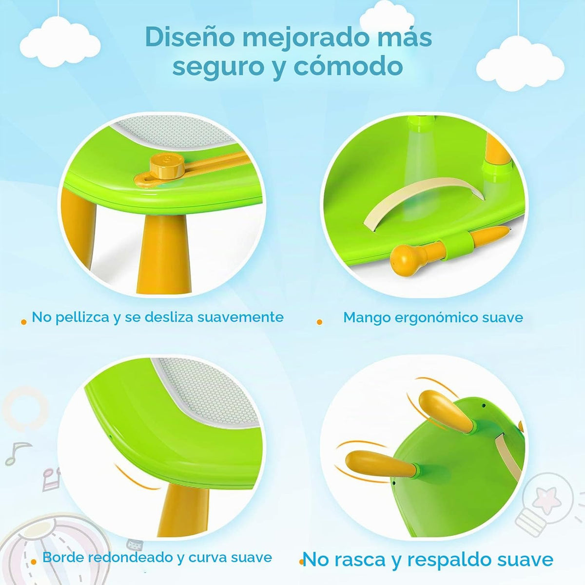 Kikidex - Tablero magnético de dibujo, juguetes para niñas pequeñas...