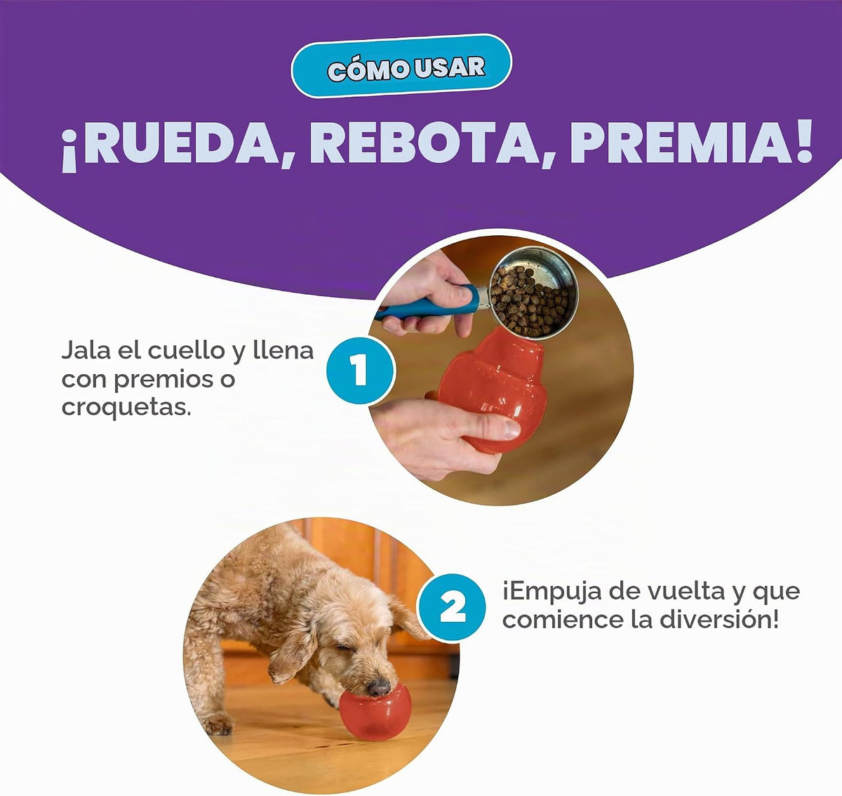 Planet Dog Orbee-Tuff Lil' Snoop - Juguete interactivo para per...