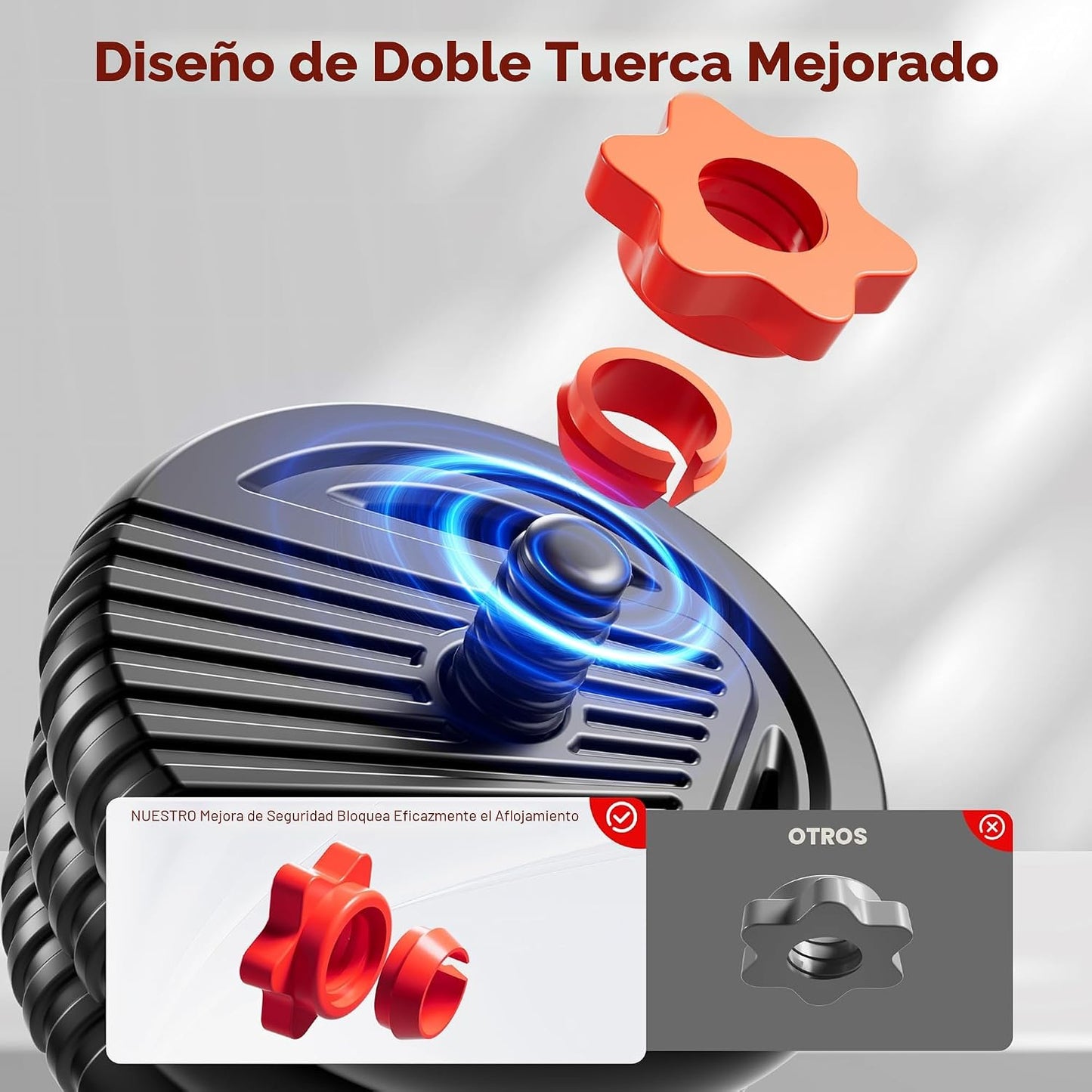 SCEPKN Juego de mancuernas ajustables, juego de pesas libres de 10\...