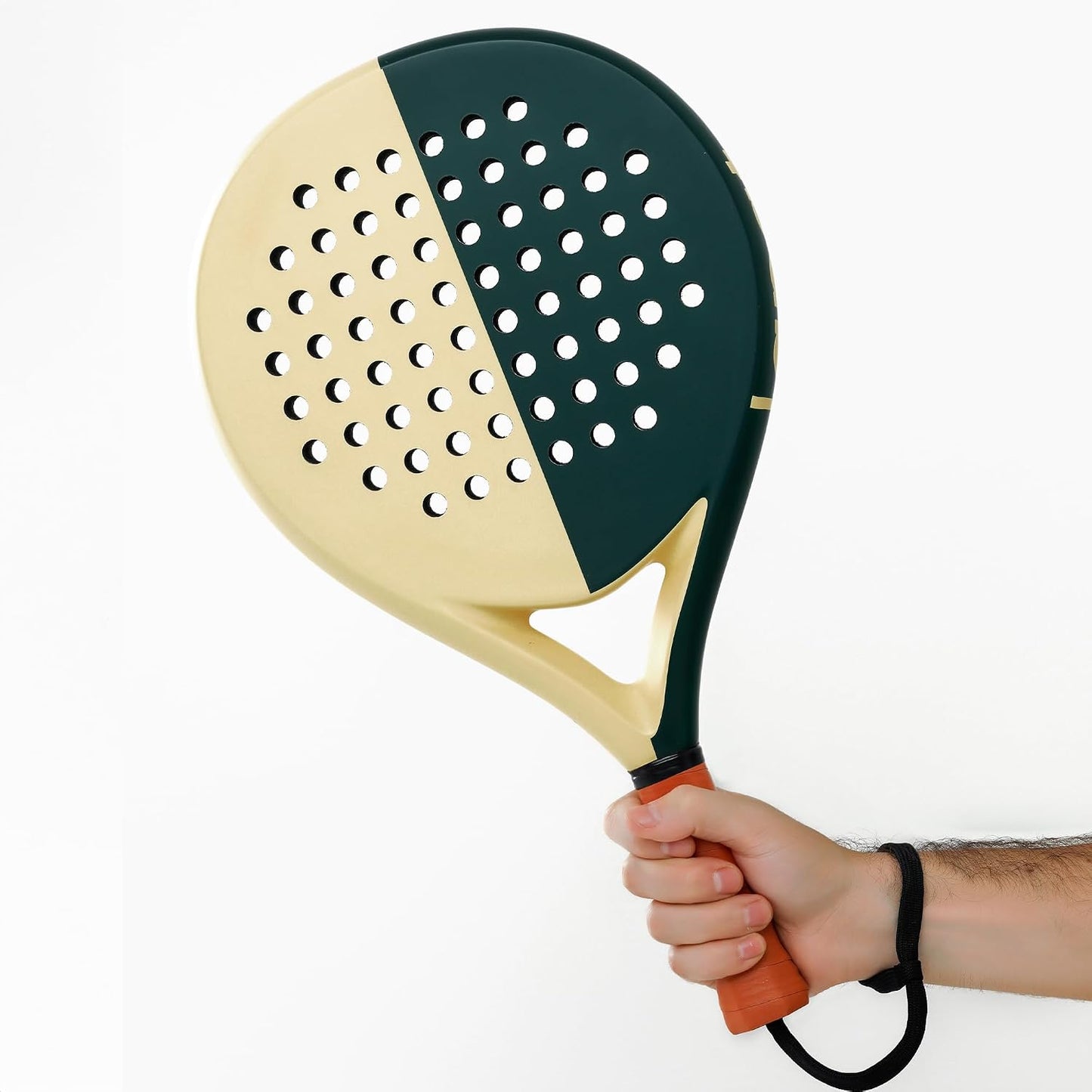 LAPAT Raqueta de pádel con bolsa de cubierta, superficie de carbono...