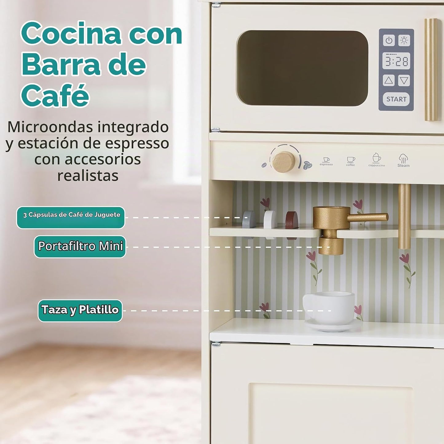 Best Choice Products Juego de cocina para niños y niños pequeños, j...