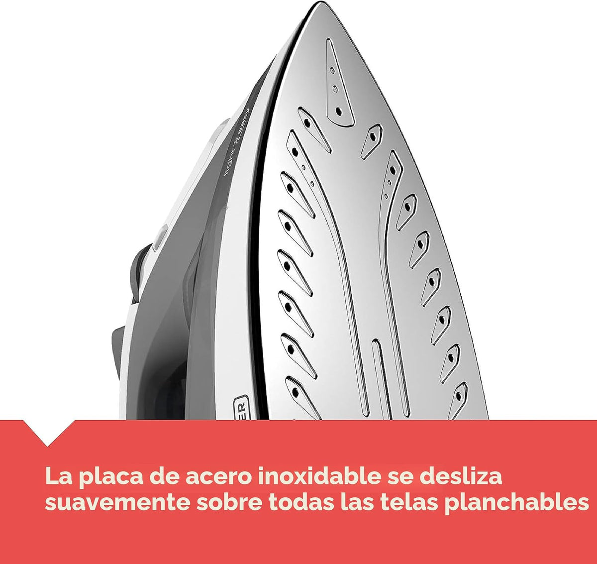 BLACK+DECKER Plancha de vapor Light 'N Easy con suela de acero...