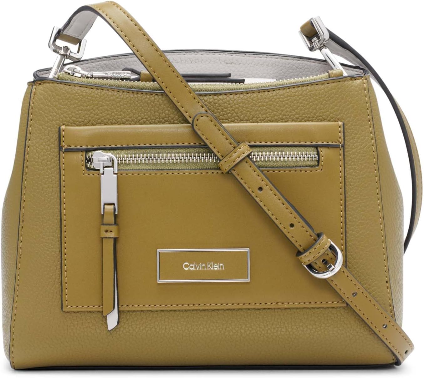 Calvin Klein Bolso bandolera Hadley con tres compartimentos para mujer
