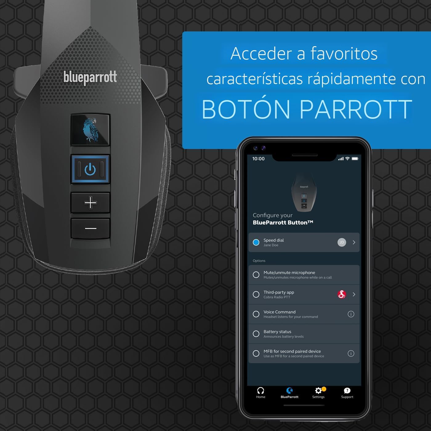 BlueParrott Auriculares Bluetooth B350-XT | Auriculares con 96% de...