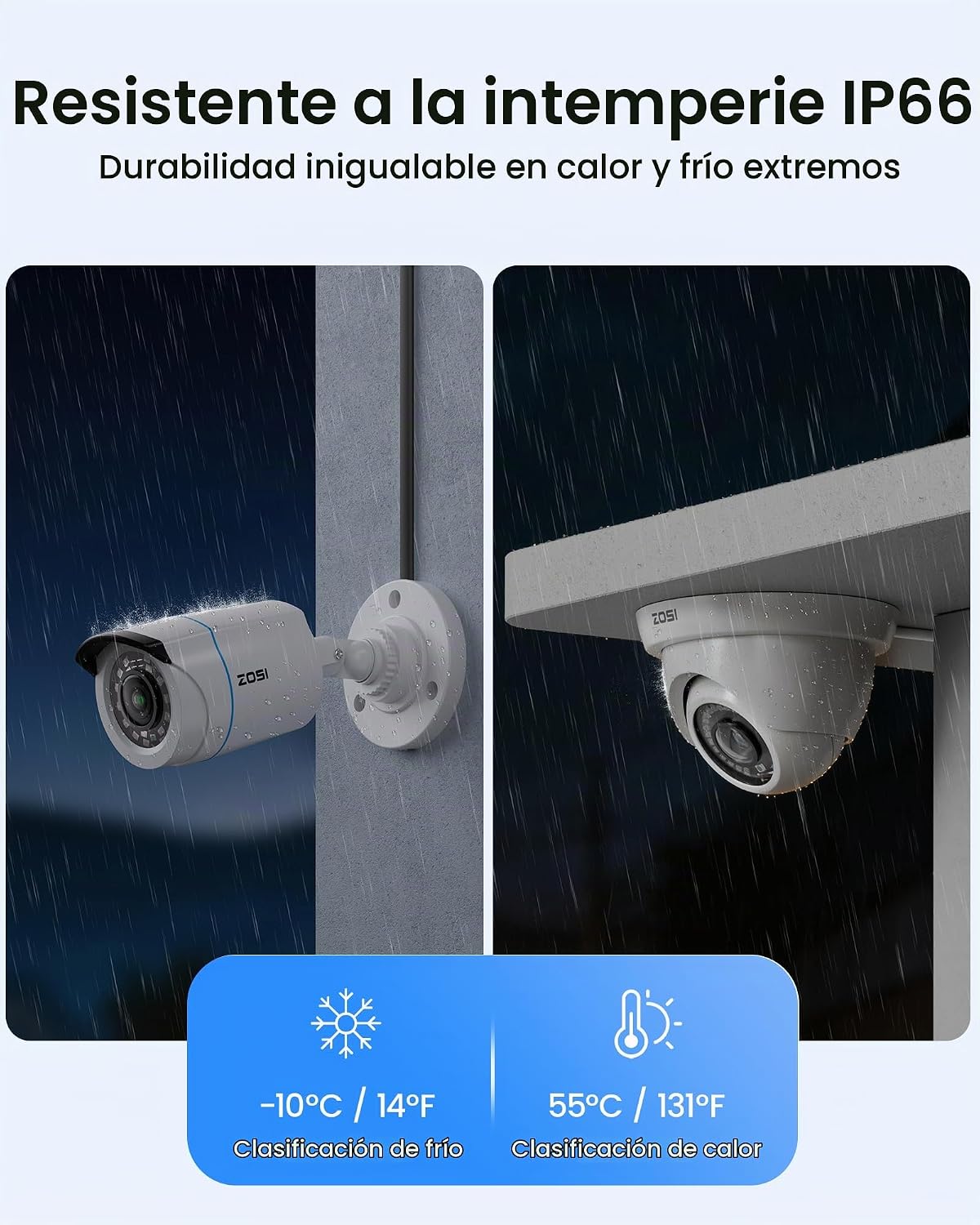 ZOSI 3K Lite Sistema de Cámara de Seguridad para el Hogar con Detec...