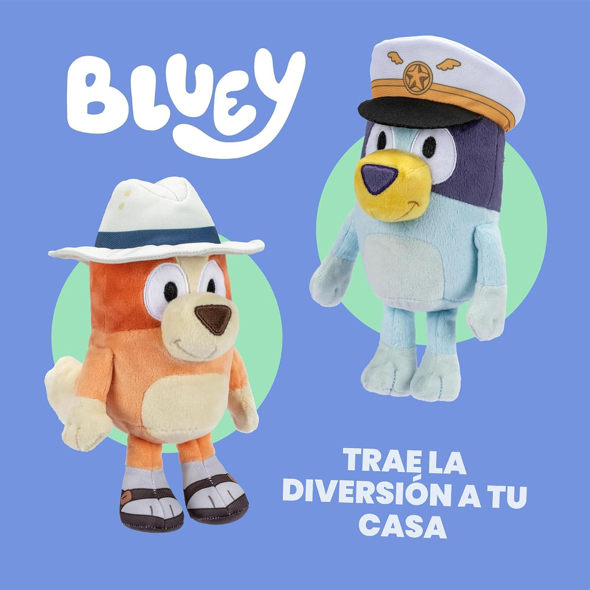 Bluey Paquete de 2 Animales de Peluche, 16-23", Suaves, Figuras...