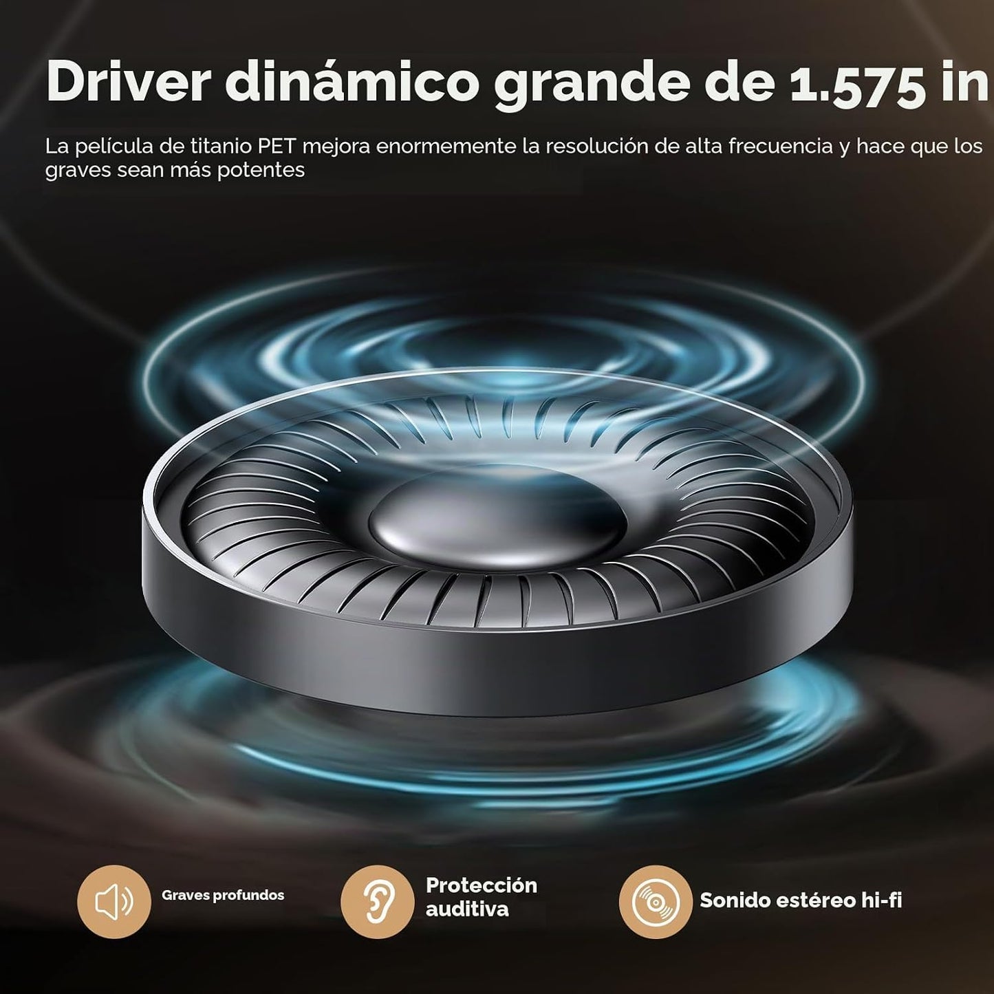 FIO MOTUS - Auriculares con cancelación de ruido: auriculares inalá...