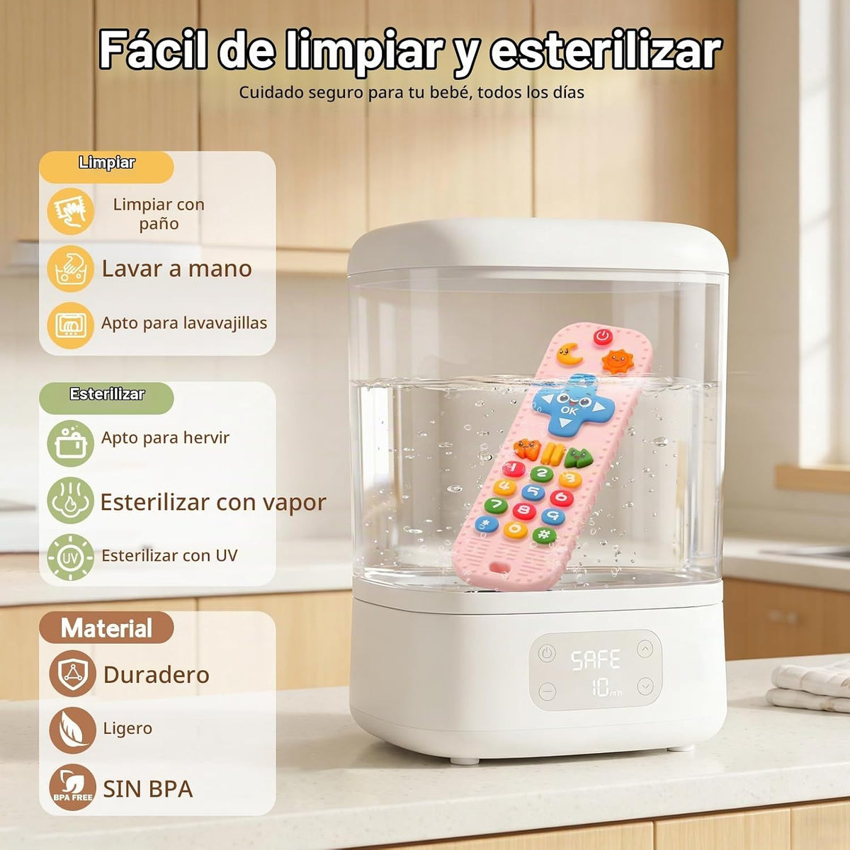 Juguetes de dentición para bebés de silicona para bebés de más de 3...