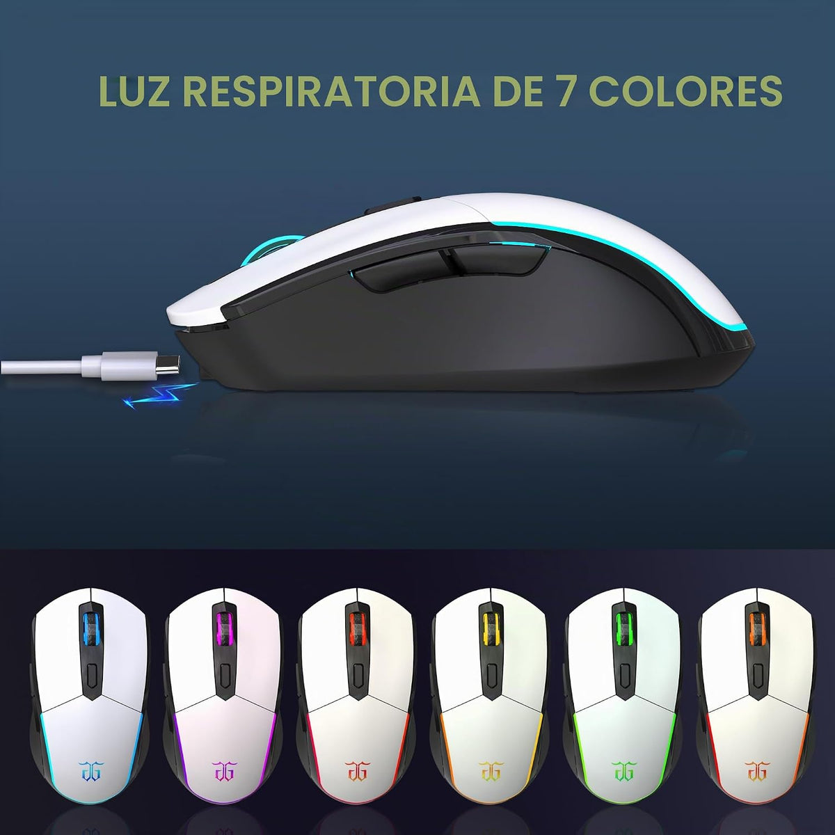 Snpurdiri - Combo de teclado y mouse inalámbricos para juegos al 60...