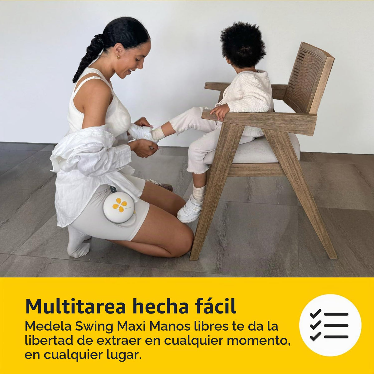Medela Swing Maxi Extractor de Leche Eléctrico Manos Libres | 1Ct