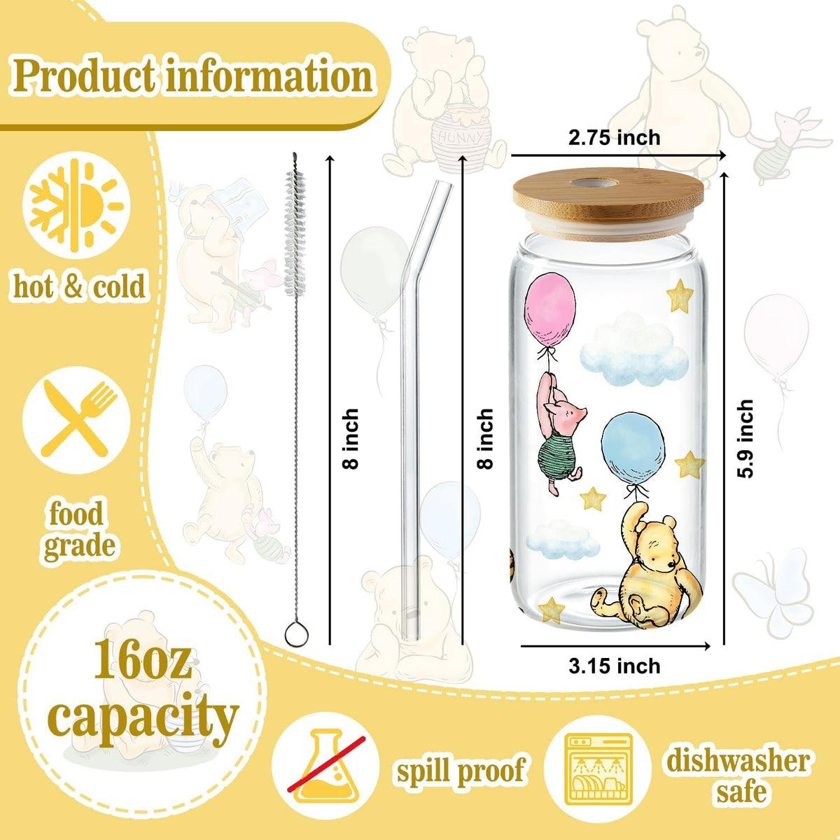 Regalos de agradecimiento de Winnie, regalos de Navidad The Pooh, r...