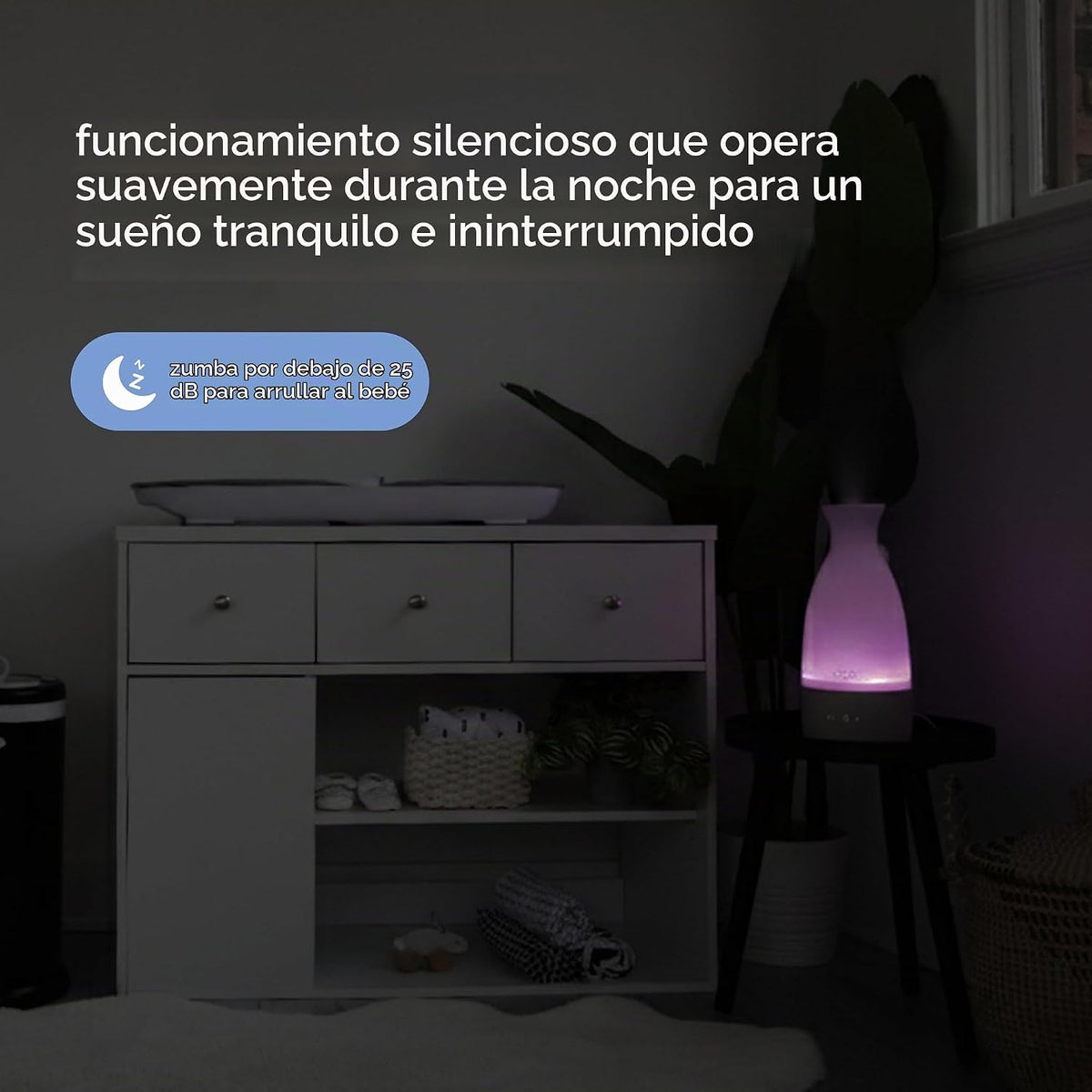 Ubbi Humidificador ultrasónico, diseño de llenado superior fácil |...