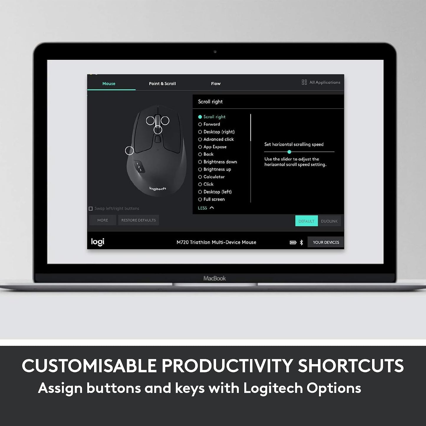 Logitech MK850 - Combo de teclado y mouse inalámbricos de rendimien...