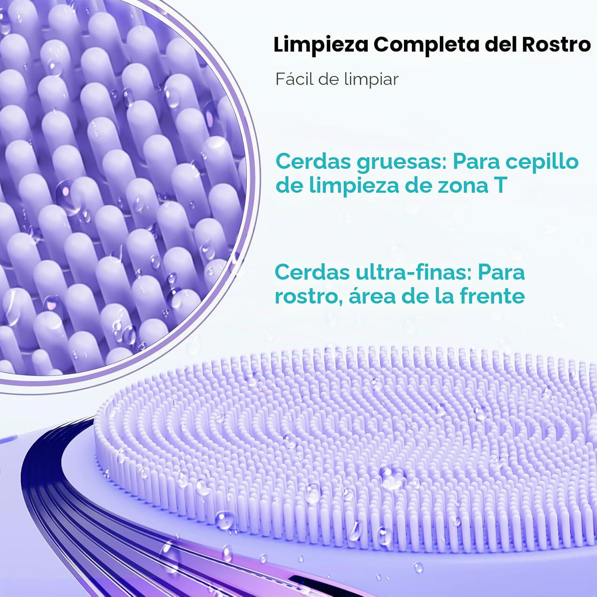 COSLUS Cepillo de Limpieza Facial Exfoliante Facial: Cepillo de lav...
