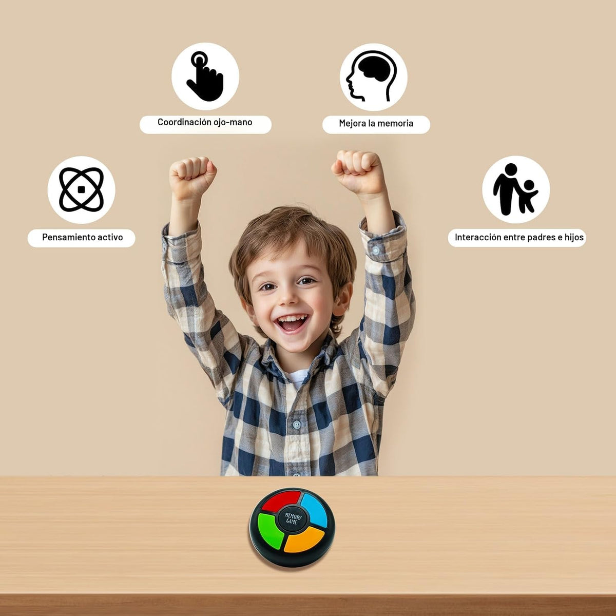 Gelabur Juegos de Memoria Portátiles para Niños de 4 a 8 años, Jugu...