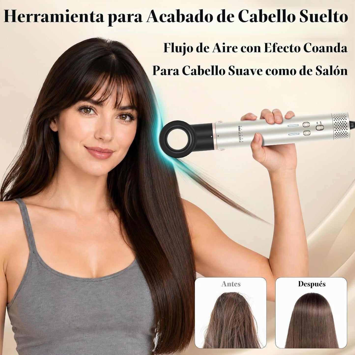 MaxAir 2.0 7 en 1 Juego de cepillos secador de pelo de doble voltaj...