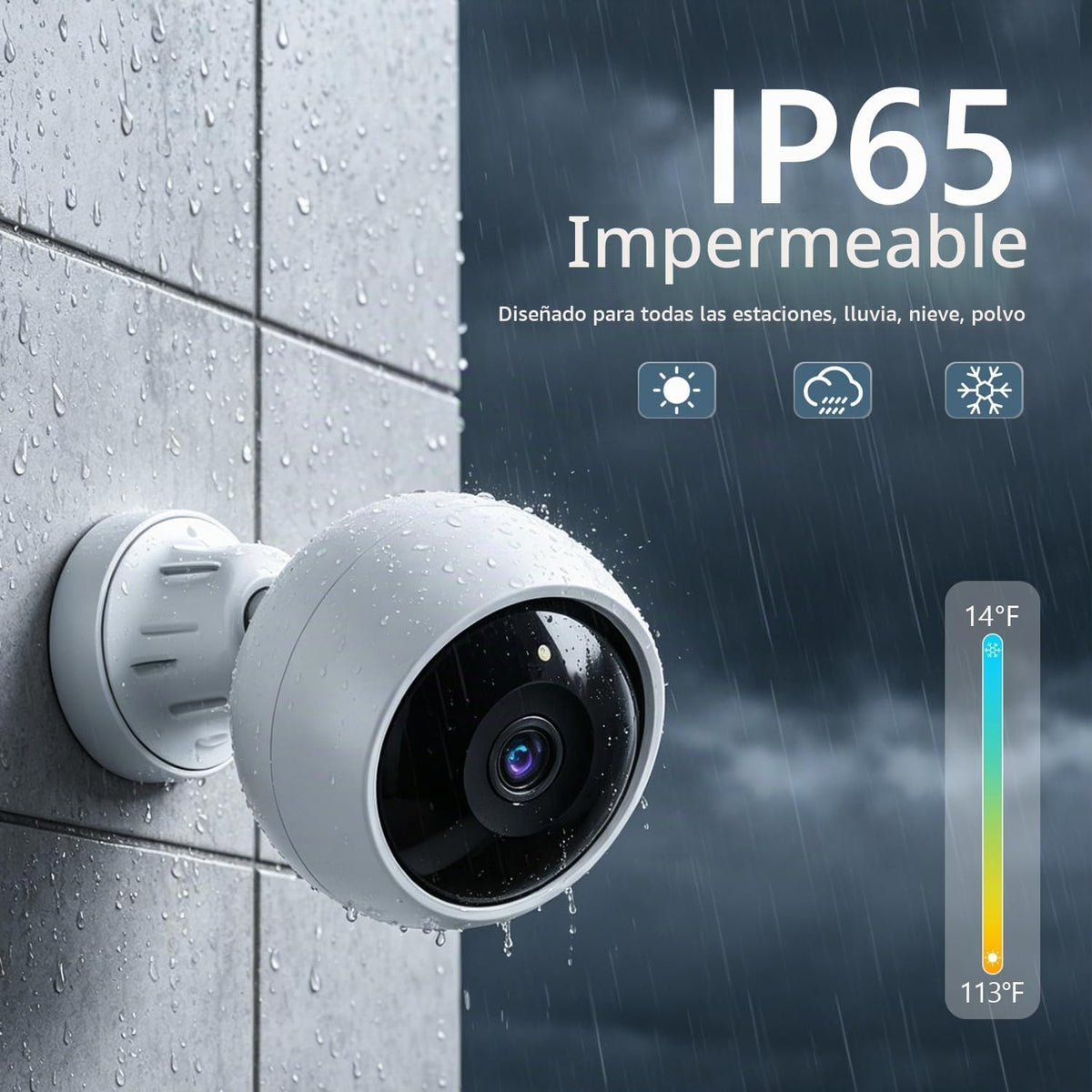 Jooedi Cámaras de seguridad inalámbricas para exteriores, cámara Wi...