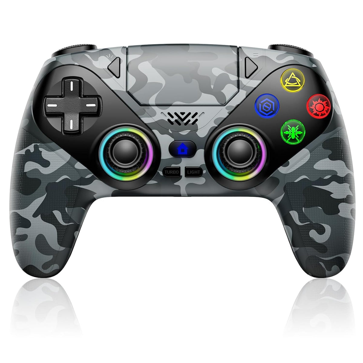 Xexvyrin Controlador inalámbrico LED para PS5, compatible con PS5 P...