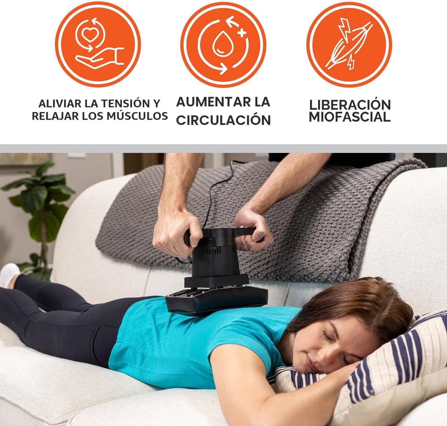 Body Sport Masajeador Profesional Vibrador de Velocidad Variable Te...