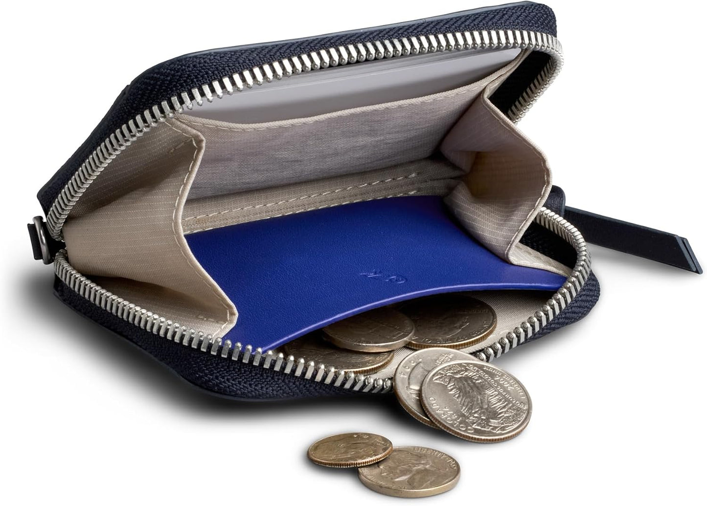 Bellroy Folio Piccolo (cartera pequeña de piel con cremallera para...