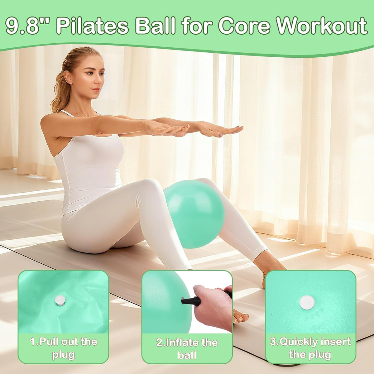 Hoedia Kit de Pilates de 17 Piezas para Mujeres, Equipo de Pilates...