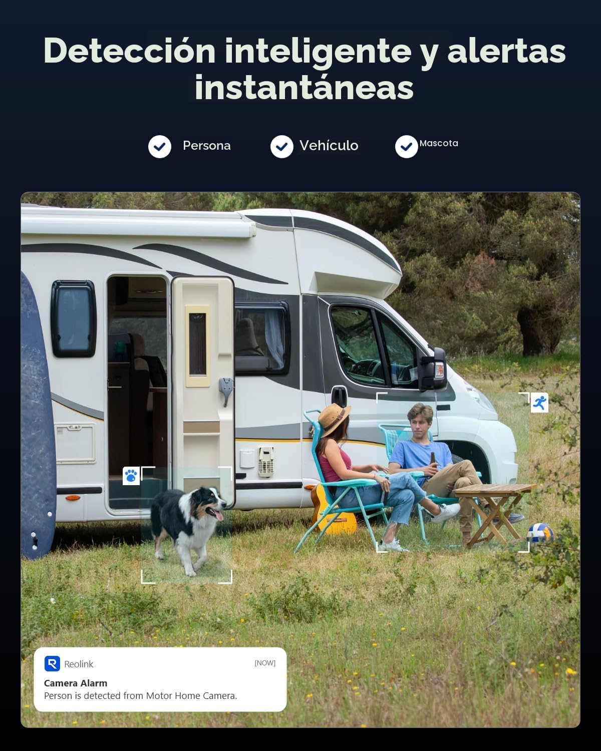 REOLINK Cámara de seguridad celular dual de la lente 4K al aire lib...