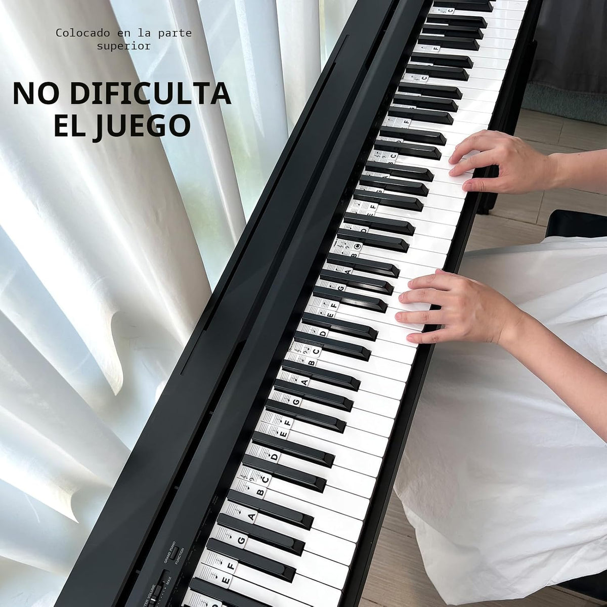 BEATBIT Guía de notas de piano para principiantes, etiquetas extraí...