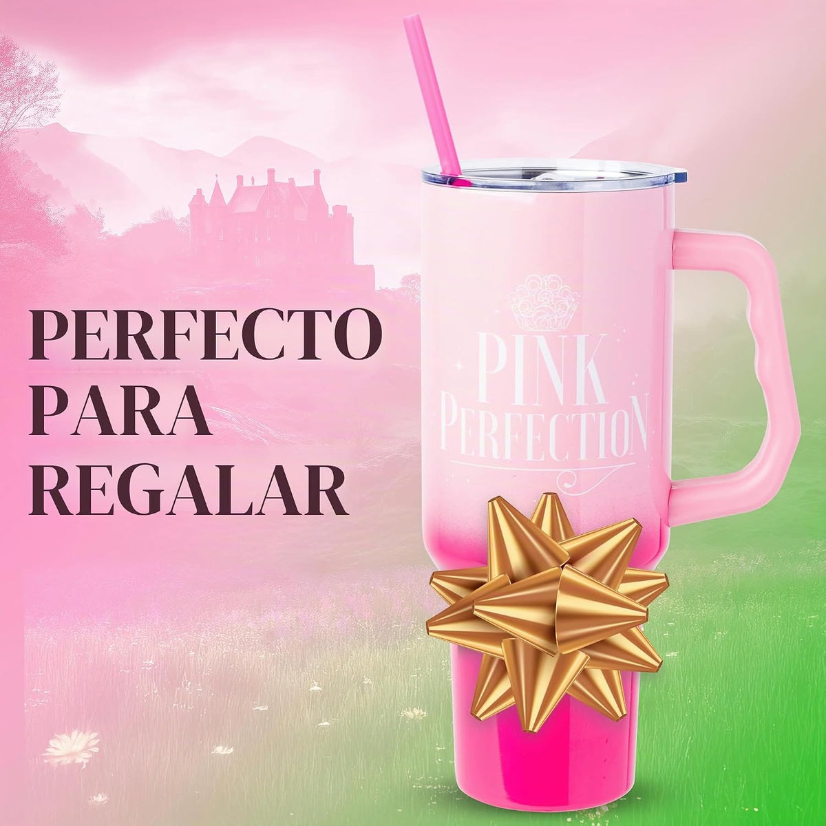 Silver Buffalo Universal Wicked Glinda, vaso de acero inoxidable, 4...
