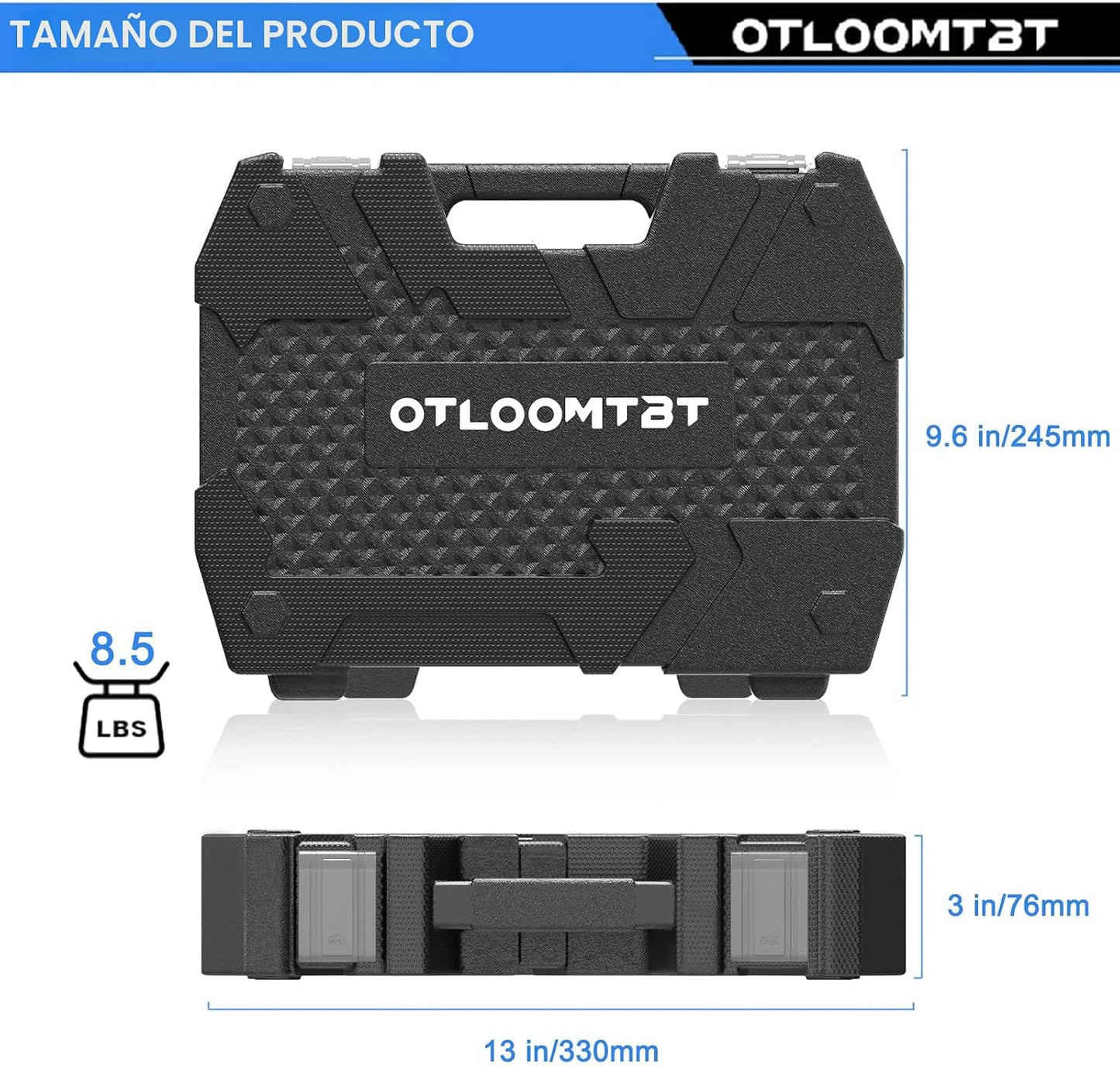 OTLOOMTBT Juego de llaves de impacto de 16 piezas de 1\/2" | Co...