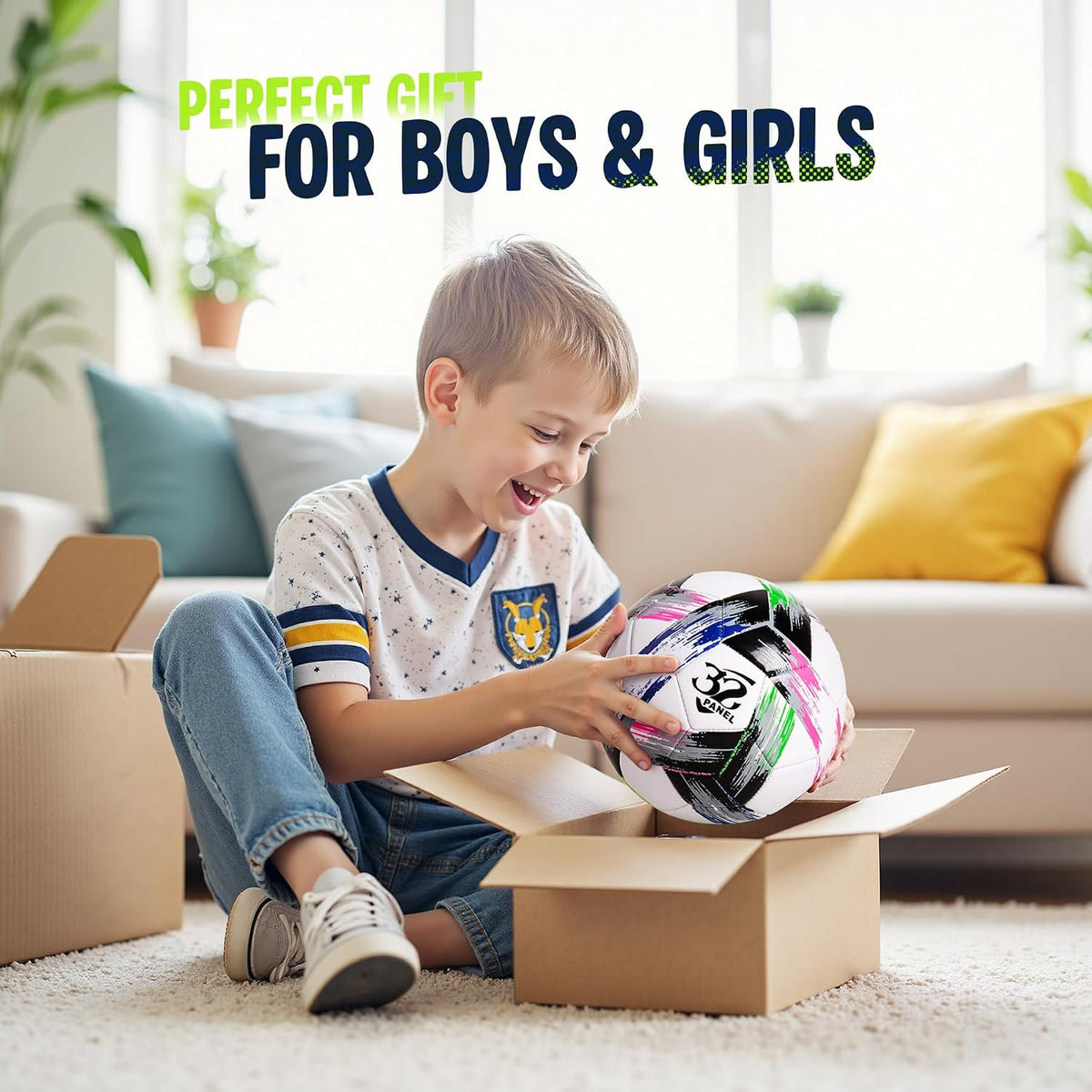 Innotoys Balón de fútbol tamaño 5, tamaño 4, tamaño 3, desinflado,...
