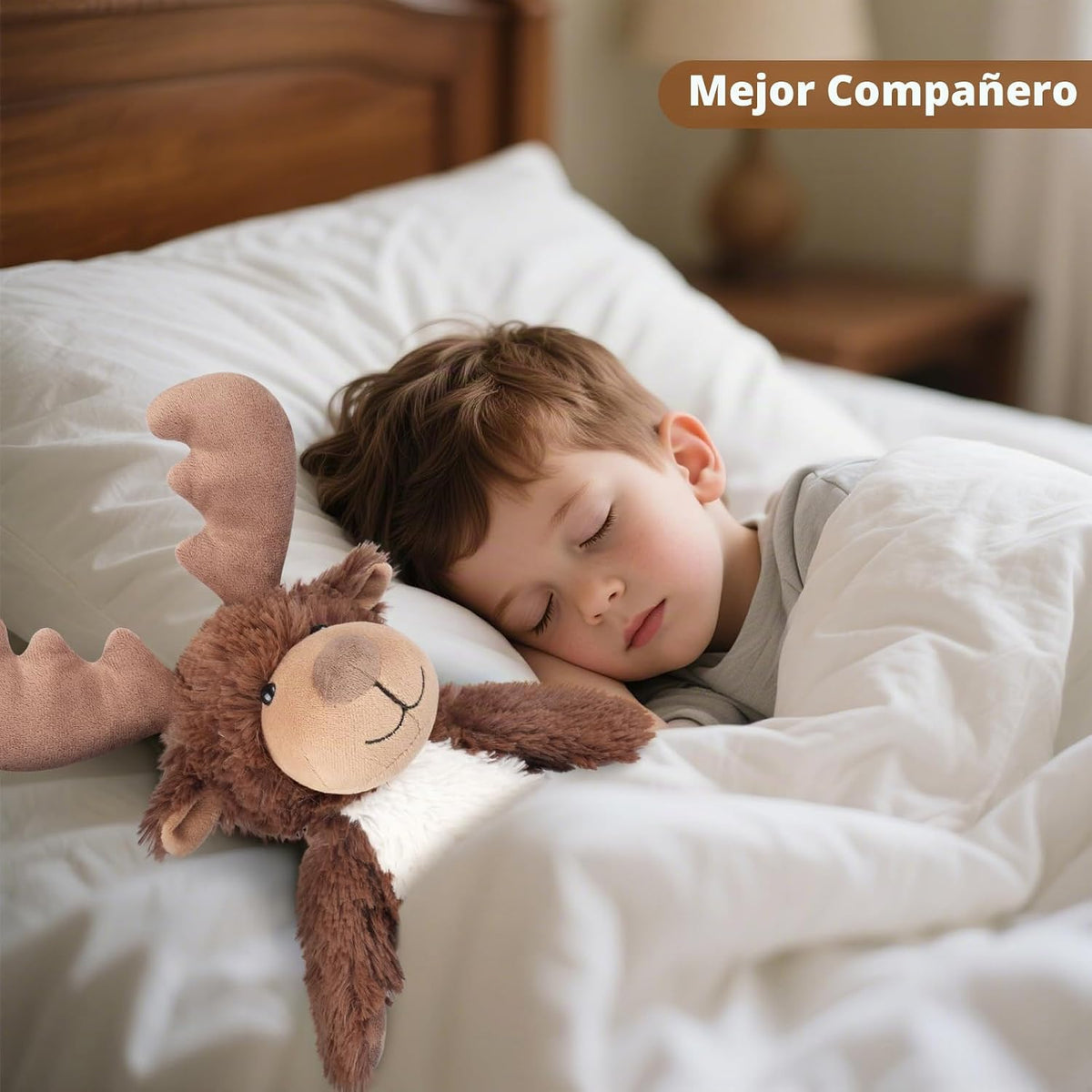 SuzziPals Alce de Peluche Calentable y Enfriable, Almohadillas de C...