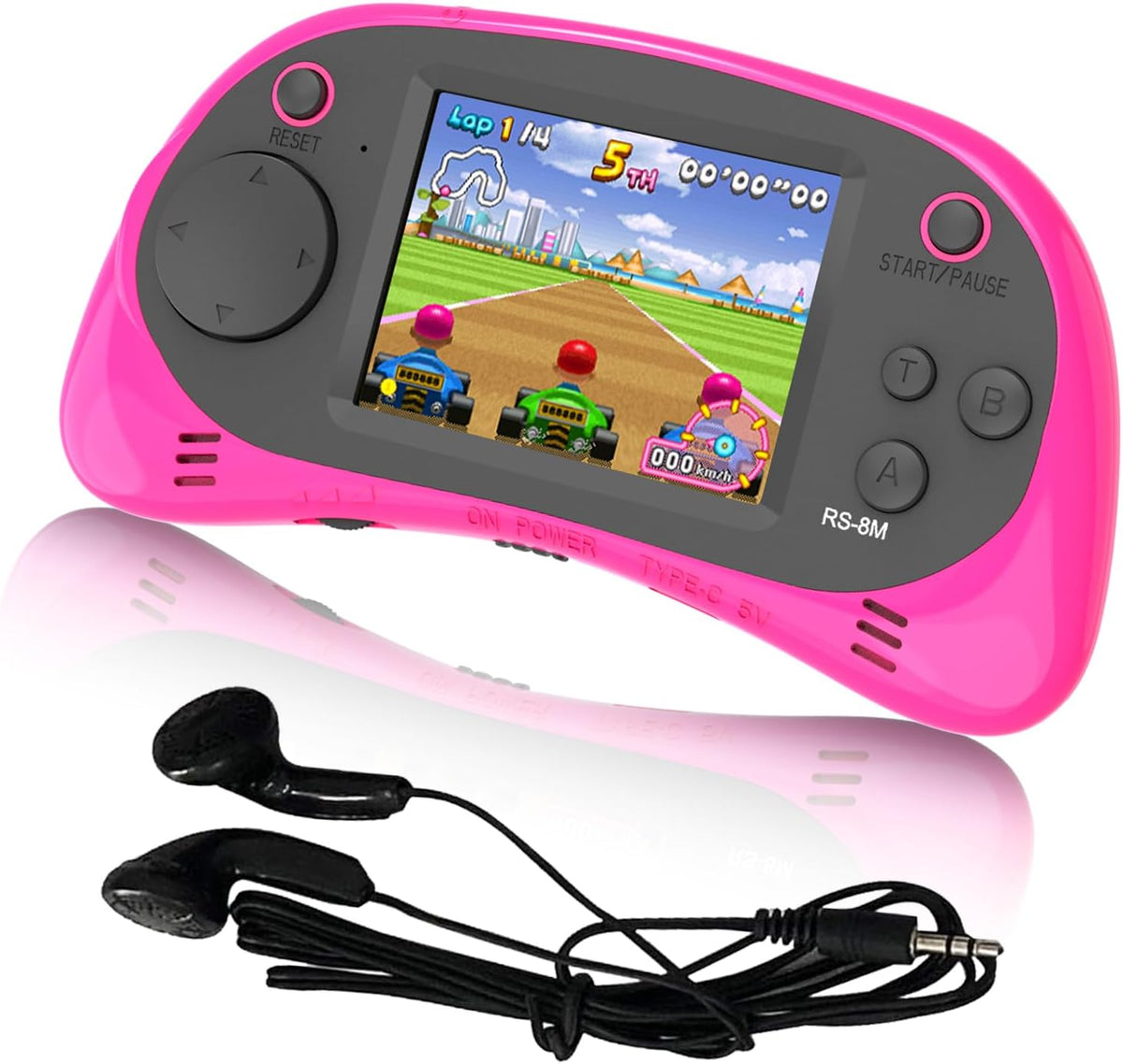EASEGMER Juegos de Mano Portátiles para Niños de 16 Bits con 220 Ju...
