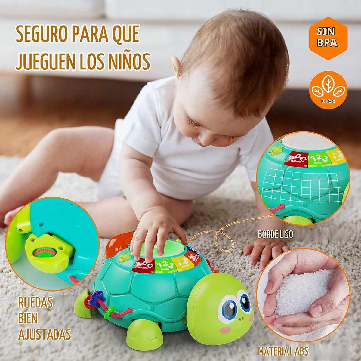 Letapapa Juguetes para bebés de 6 a 12 meses, juguete para tiempo b...