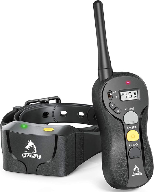 PATPET Collar de entrenamiento para perros grandes \u2013 IPX7 impe...