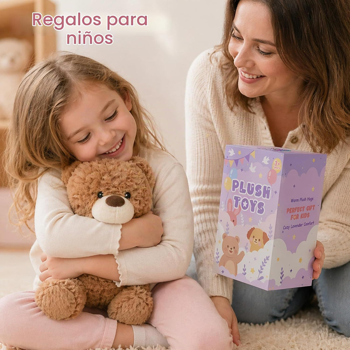 Easfan Juguete de peluche de oso de 12 pulgadas para microondas, an...