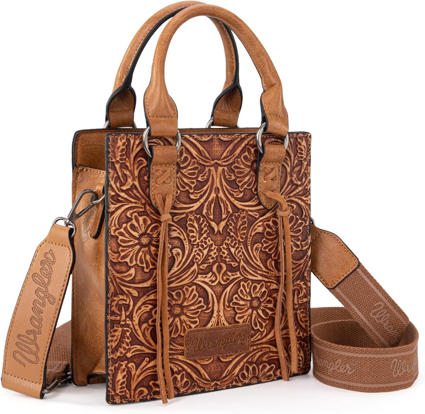 Wrangler Bolso Cruzado en Relieve para Mujer con Asa Superior, Bols...