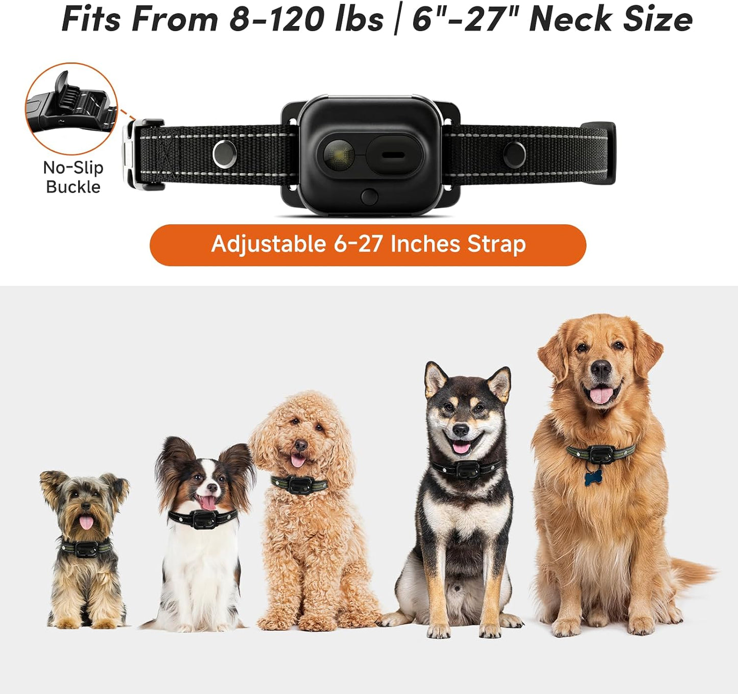 Next Gen - Collar de choque para 2 perros, control doble en tiempo...
