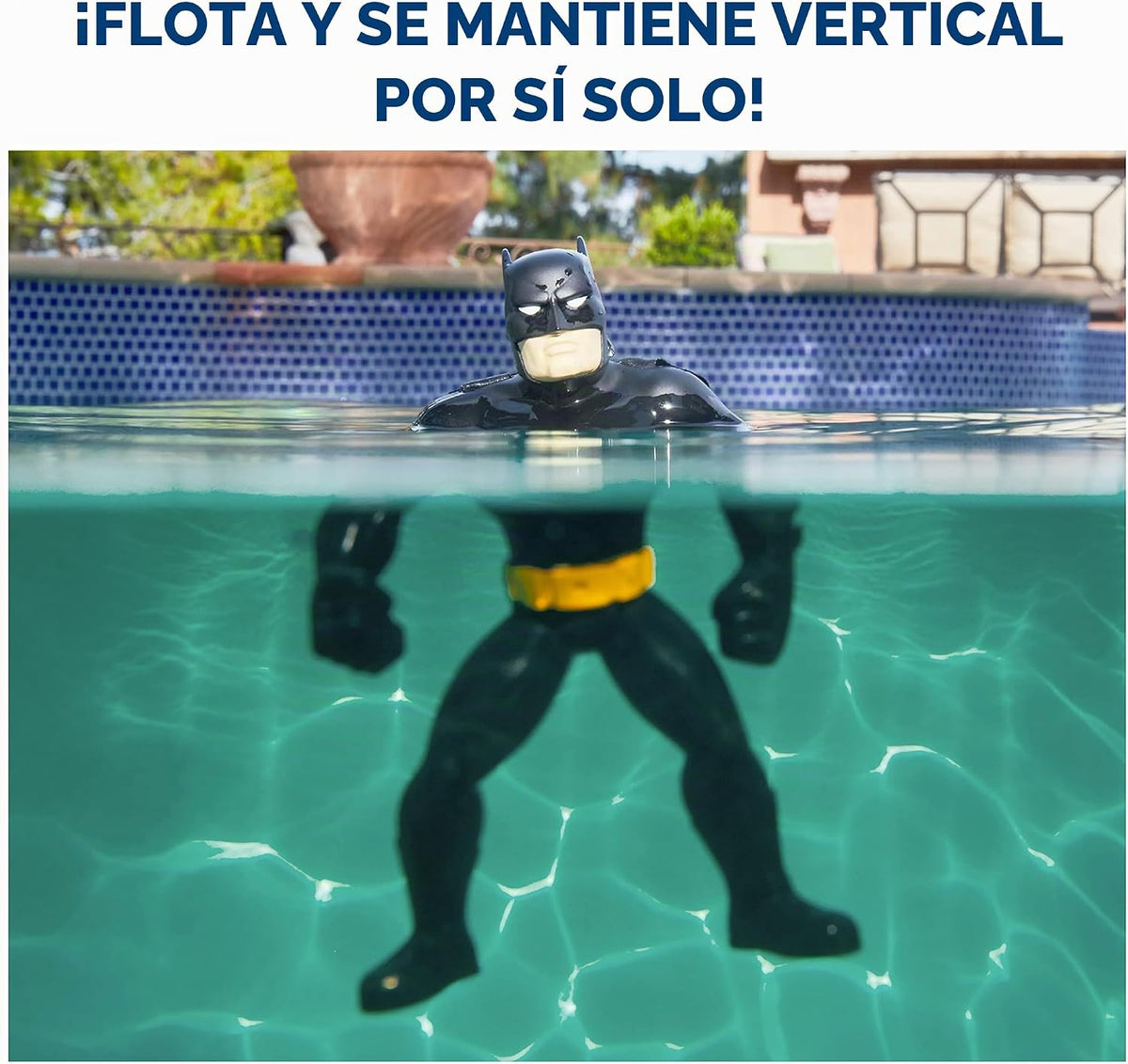 SwimWays DC Batman - Figuras flotantes, accesorios de piscina y jug...