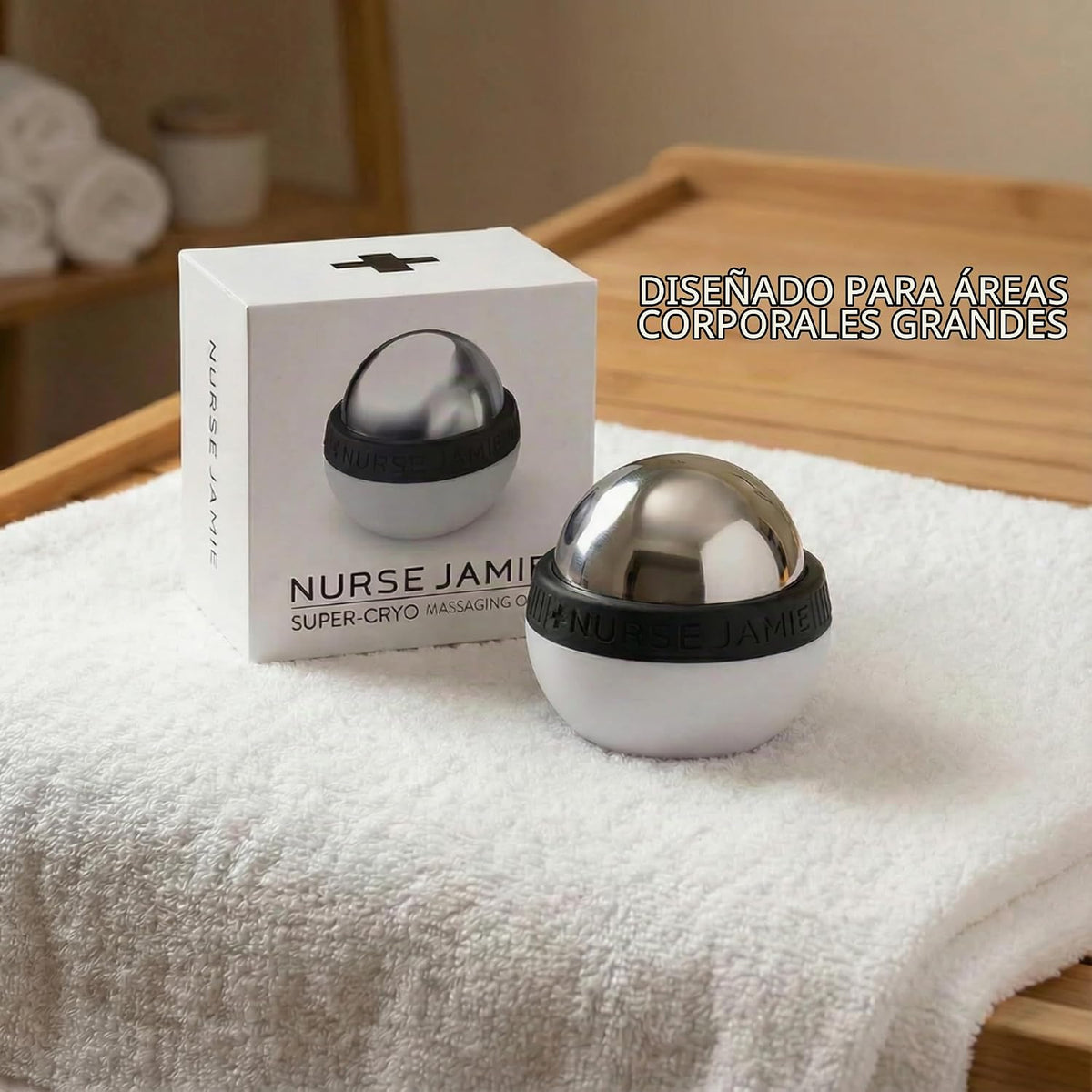 Nurse Jamie Super-Cryo Massaging Orb \u2013 Rodillo de acero inoxid...