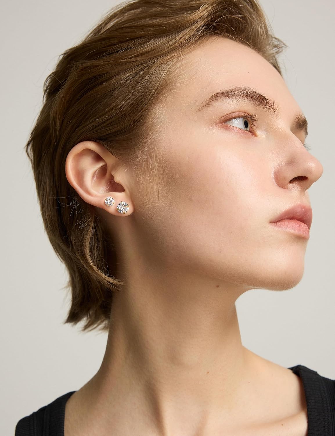 Juego de 6 pares de aretes, aretes hipoalergénicos de circonita cúb...