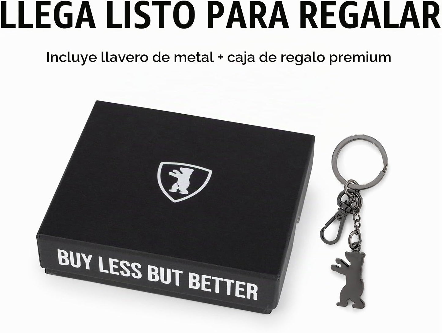 BERLINER BAGS Cartera de cuero genuino Margo, con bloqueo RFID, tar...