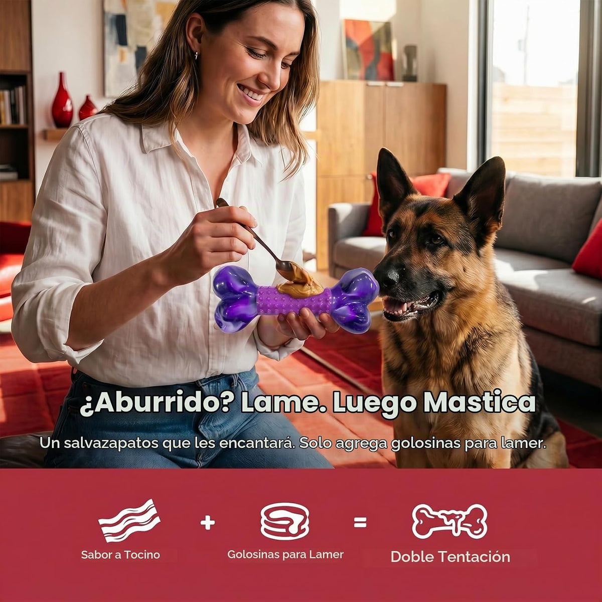 Apasiri Juguetes resistentes para perros masticadores agresivos de...