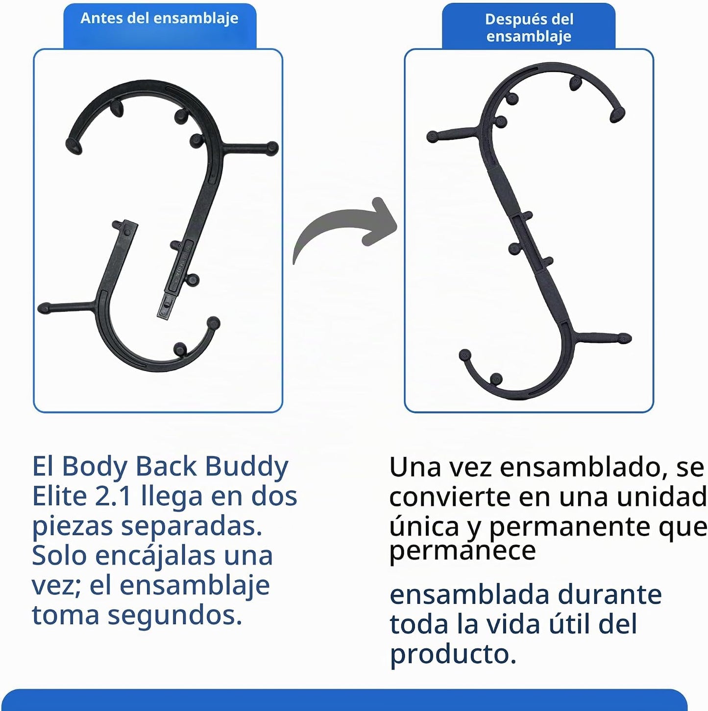 Body Back Buddy Elite FSA - Herramienta de masaje de punto gatillo...