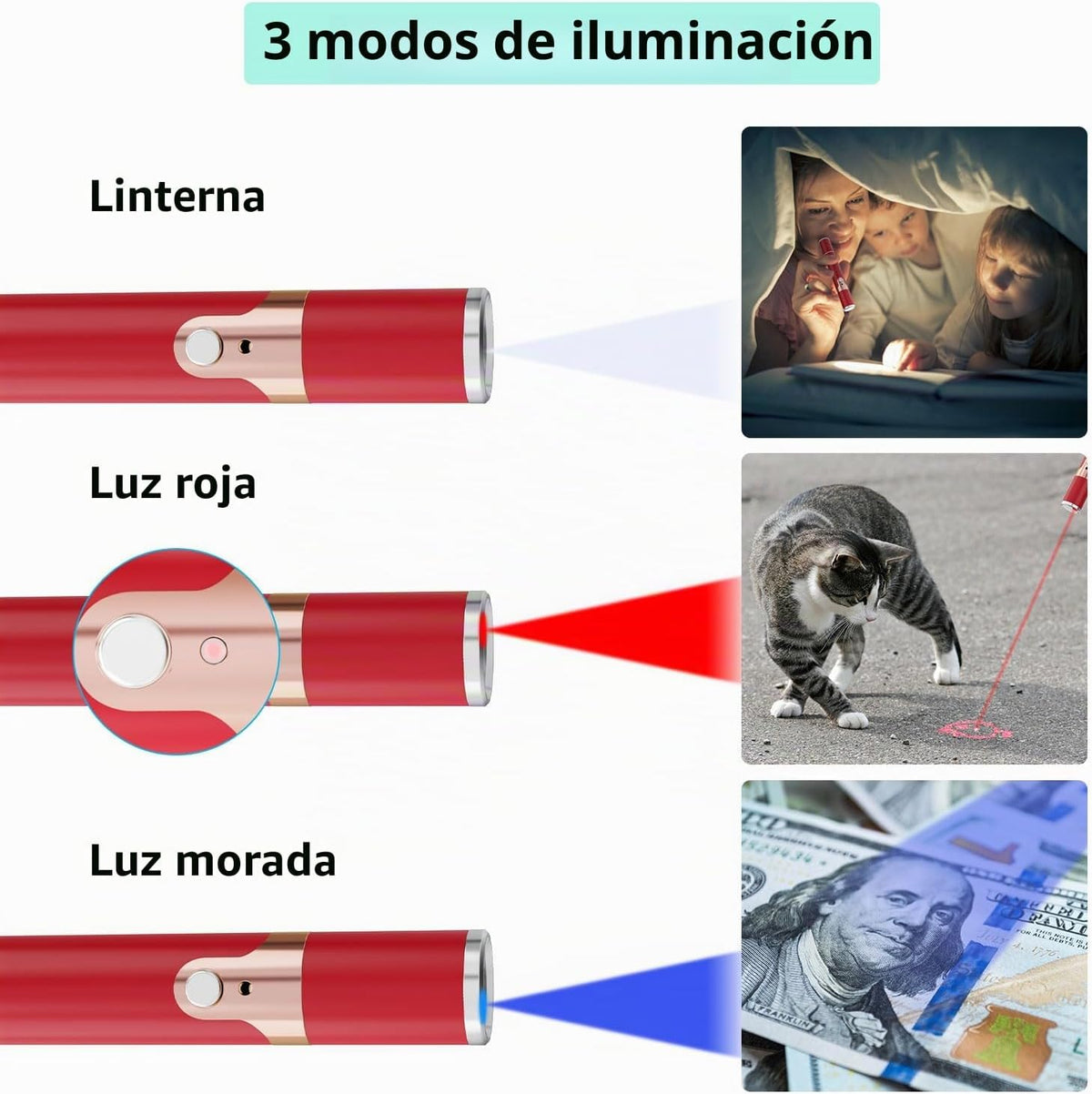 TBTeek Juguetes para gatos, con caja de metal, 2 piezas, recargable...