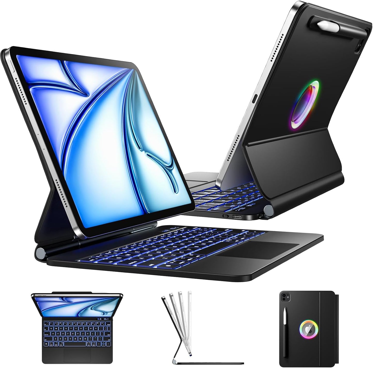 Wenlaty Funda para iPad Air de 11 pulgadas con teclado (M2, 2024),...