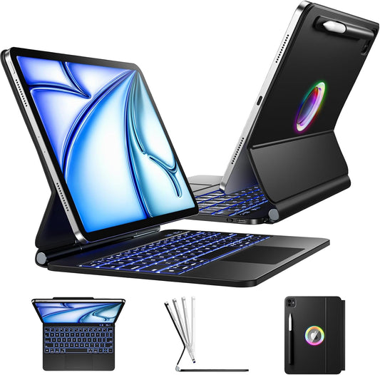 Wenlaty Funda para iPad Air de 11 pulgadas con teclado (M2, 2024),...