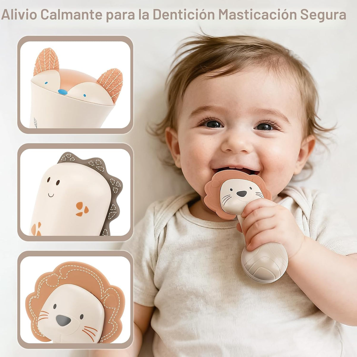 Sonajeros para bebés, juguetes de dentición de 3 a 6 meses, juguete...