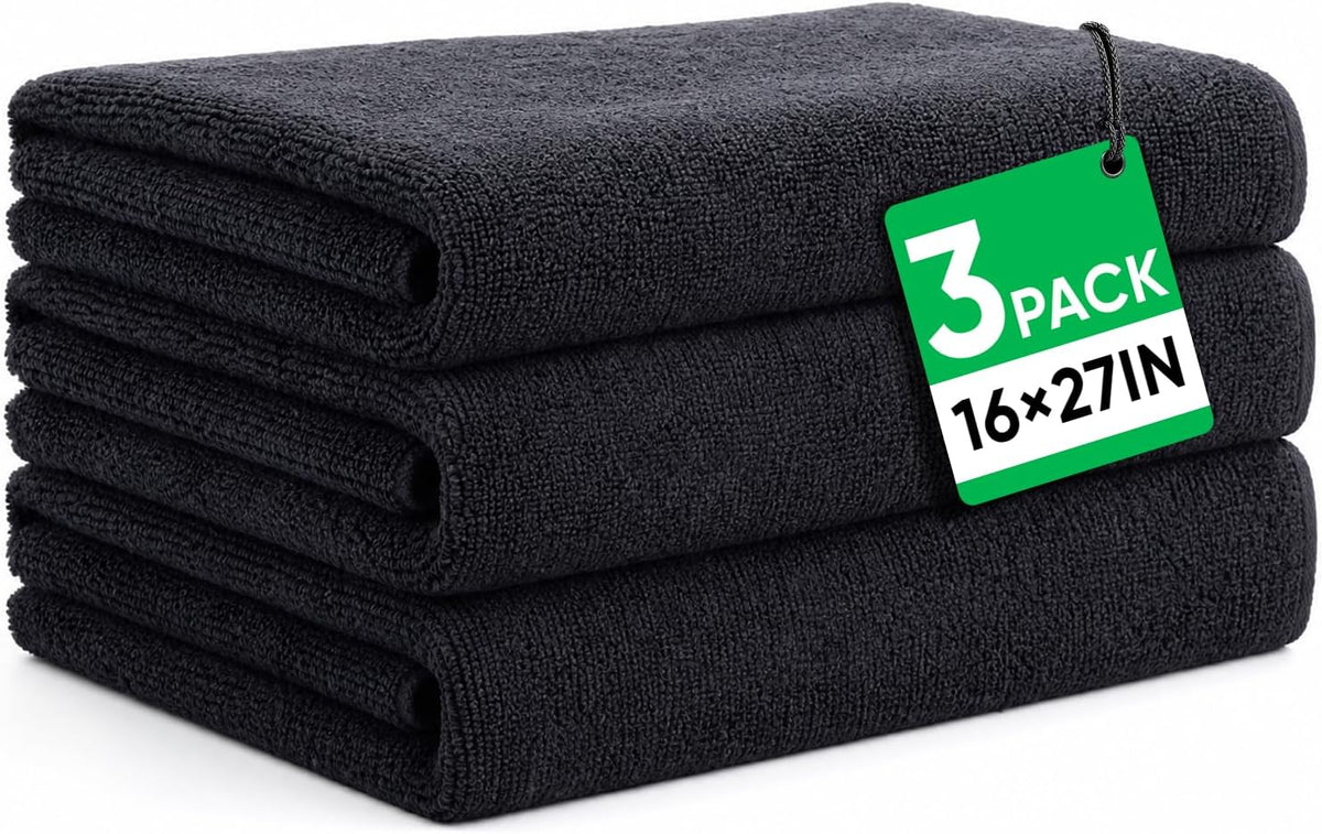 TEAWOO Paquete de 3 toallas de salón de belleza, súper absorbentes,...