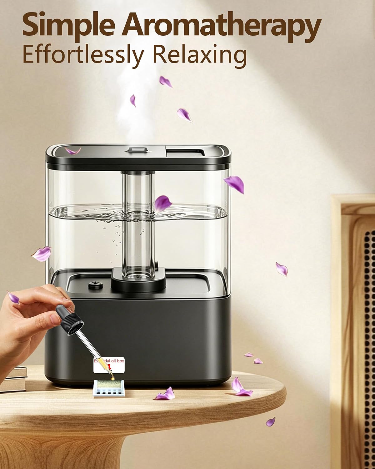 Humidificadores KZF para dormitorio, humidificador de niebla fría d...